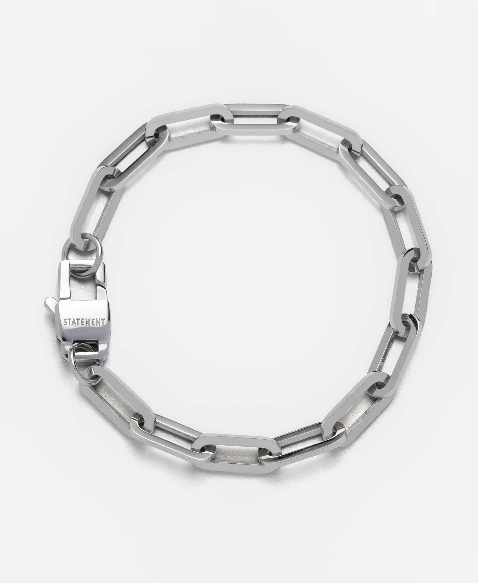 Paperclip Silver Chain Bracelet 6mm sold by Neverland