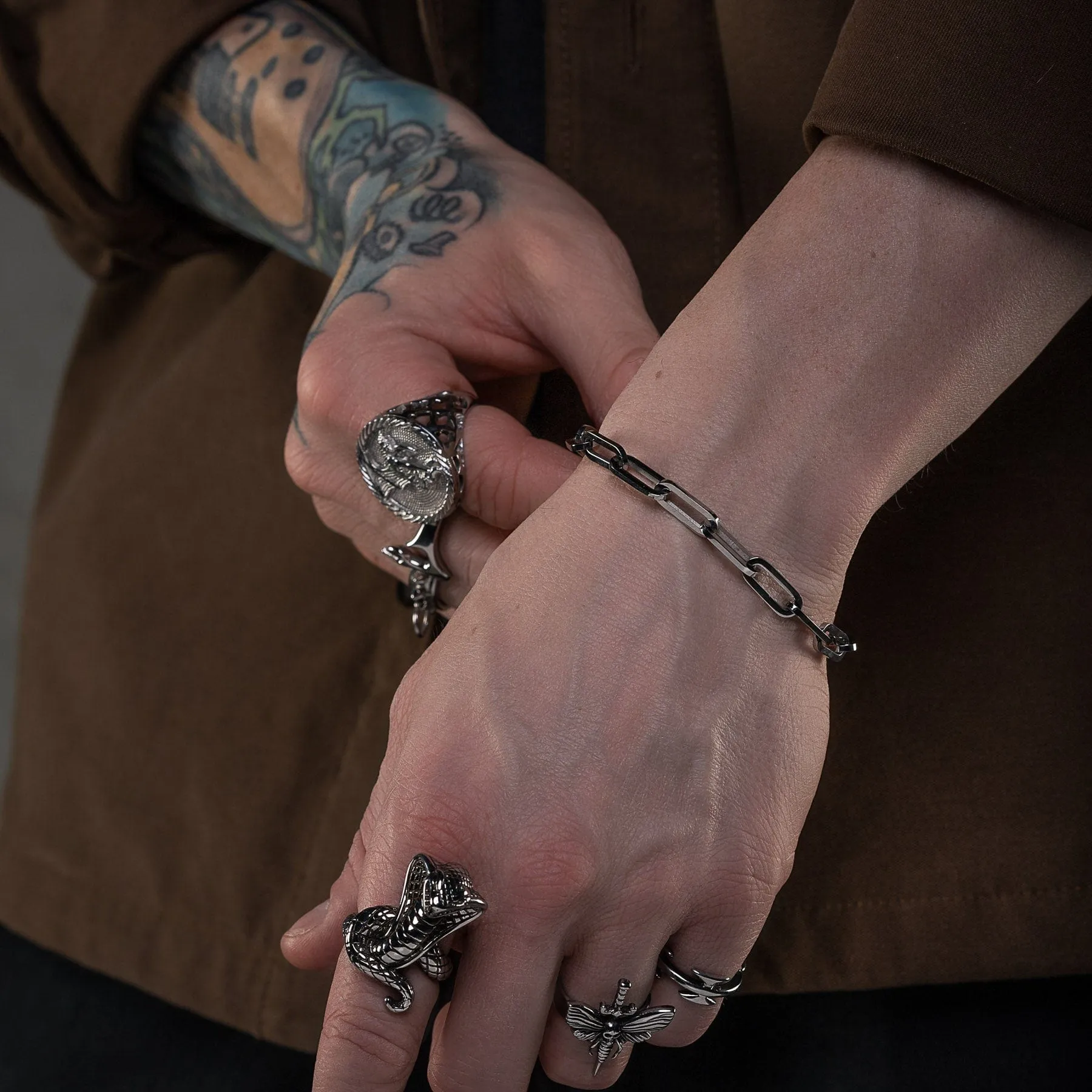 Paperclip Silver Chain Bracelet 6mm sold by Neverland product image thumbnail 3