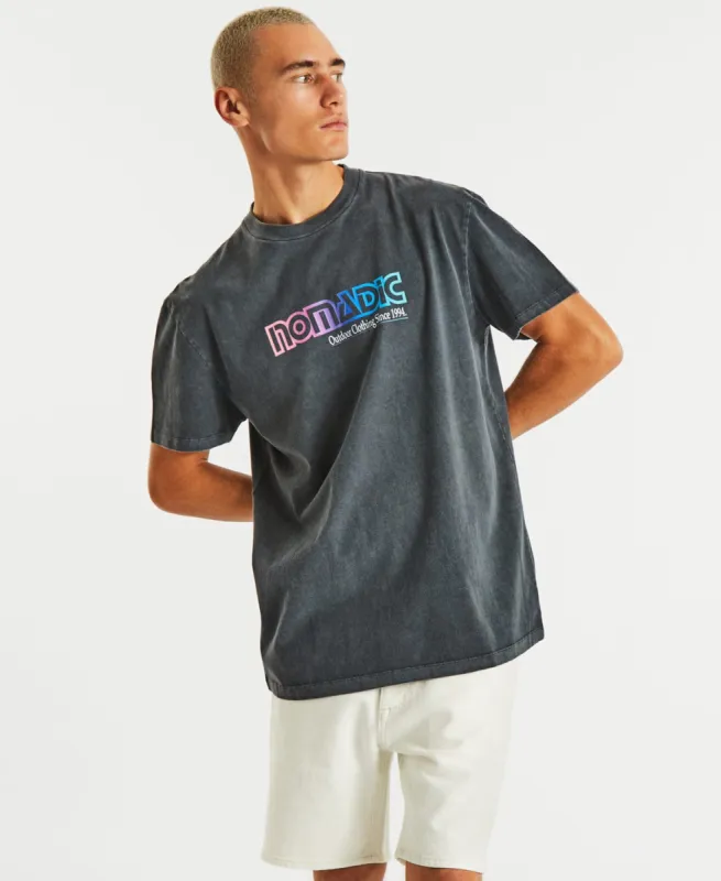 Fading Relaxed T-Shirt Pigment Asphalt sold by Neverland