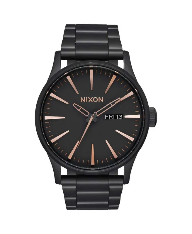 Sentry Stainless Steel Watch All Black/Rose Gold/Black sold by Neverland