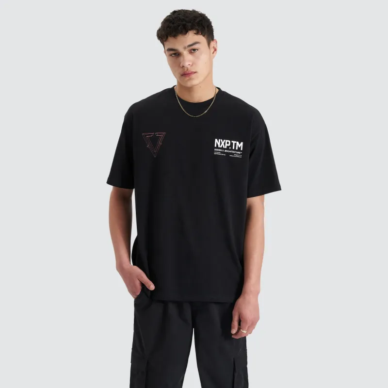 Pantheon Heavy Box Fit Tee Jet Black sold by Neverland