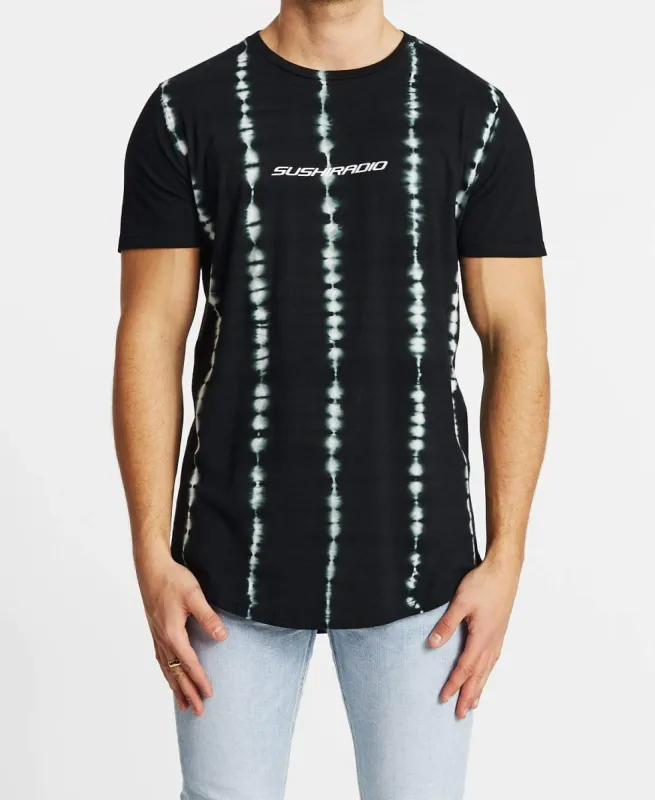 Toxic Dual Curved T-Shirt Tie Dye Black sold by Neverland