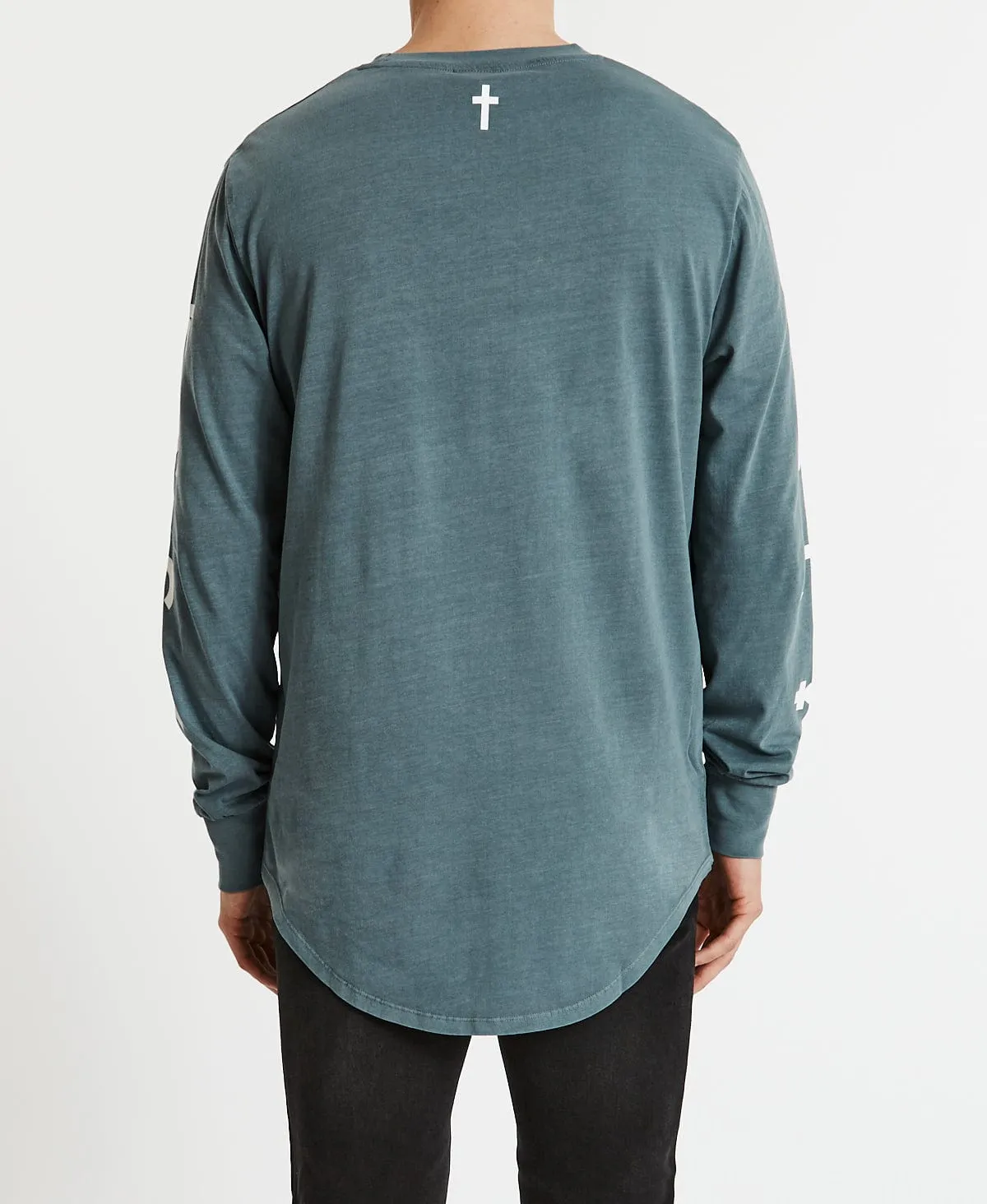 Inferno Dual Curved Long Sleeve T-Shirt Pigment Lead sold by Neverland product image thumbnail 2