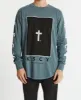 Inferno Dual Curved Long Sleeve T-Shirt Pigment Lead sold by Neverland