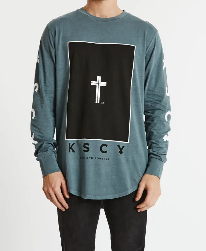 Inferno Dual Curved Long Sleeve T-Shirt Pigment Lead sold by Neverland
