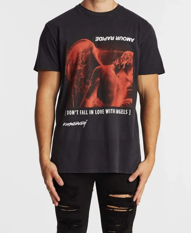 Arch Angels Relaxed T-Shirt Heavy Metal Black sold by Neverland
