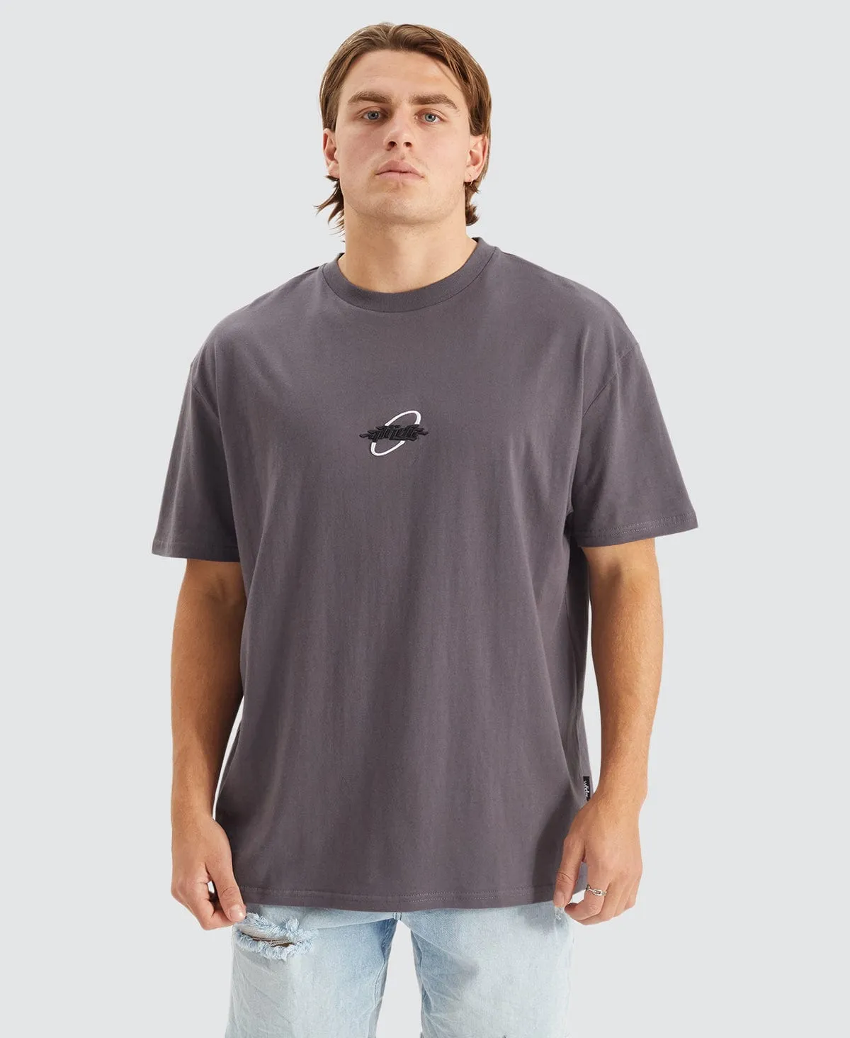 Spaced Out Box Fit T-Shirt Grey sold by Neverland product image thumbnail 5