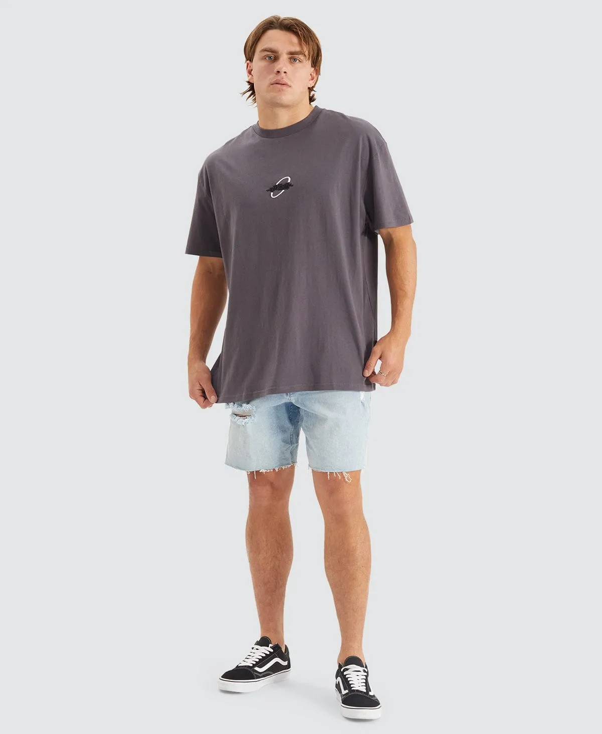 Spaced Out Box Fit T-Shirt Grey sold by Neverland product image thumbnail 2