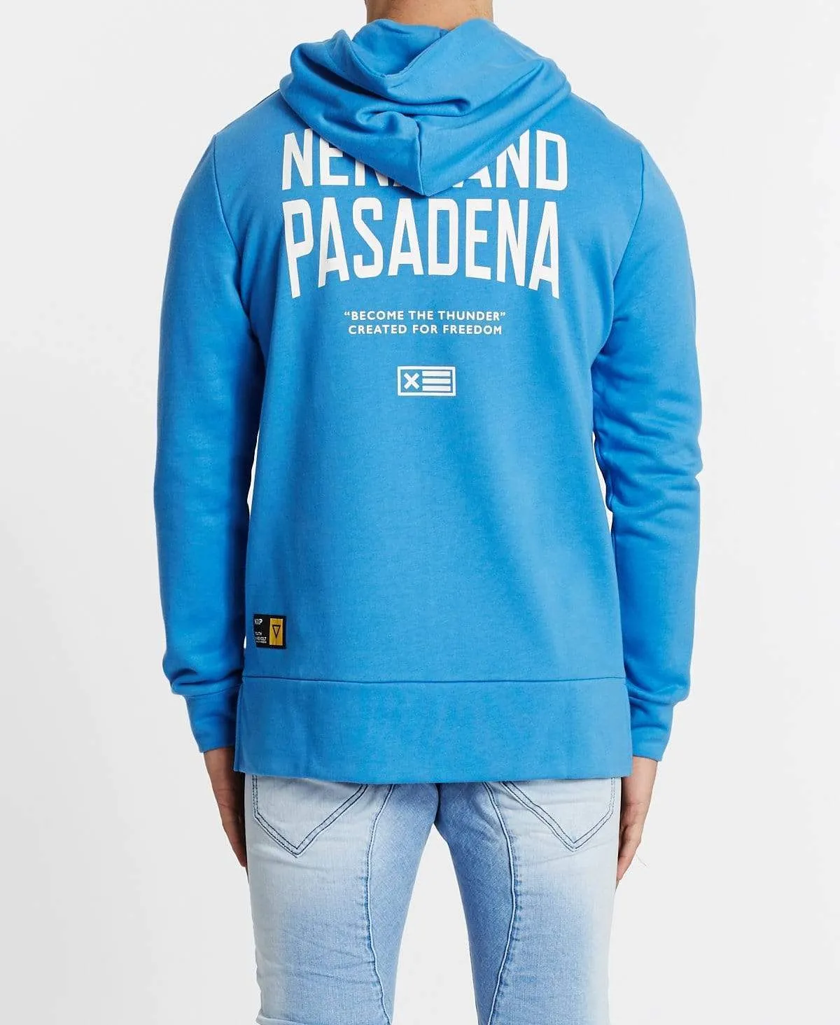 Become The Thunder Step Hem Hoodie Royal Blue sold by Neverland
