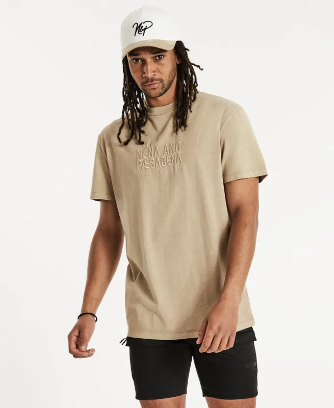 Blues Relaxed T-Shirt Mineral Light Taupe sold by Neverland