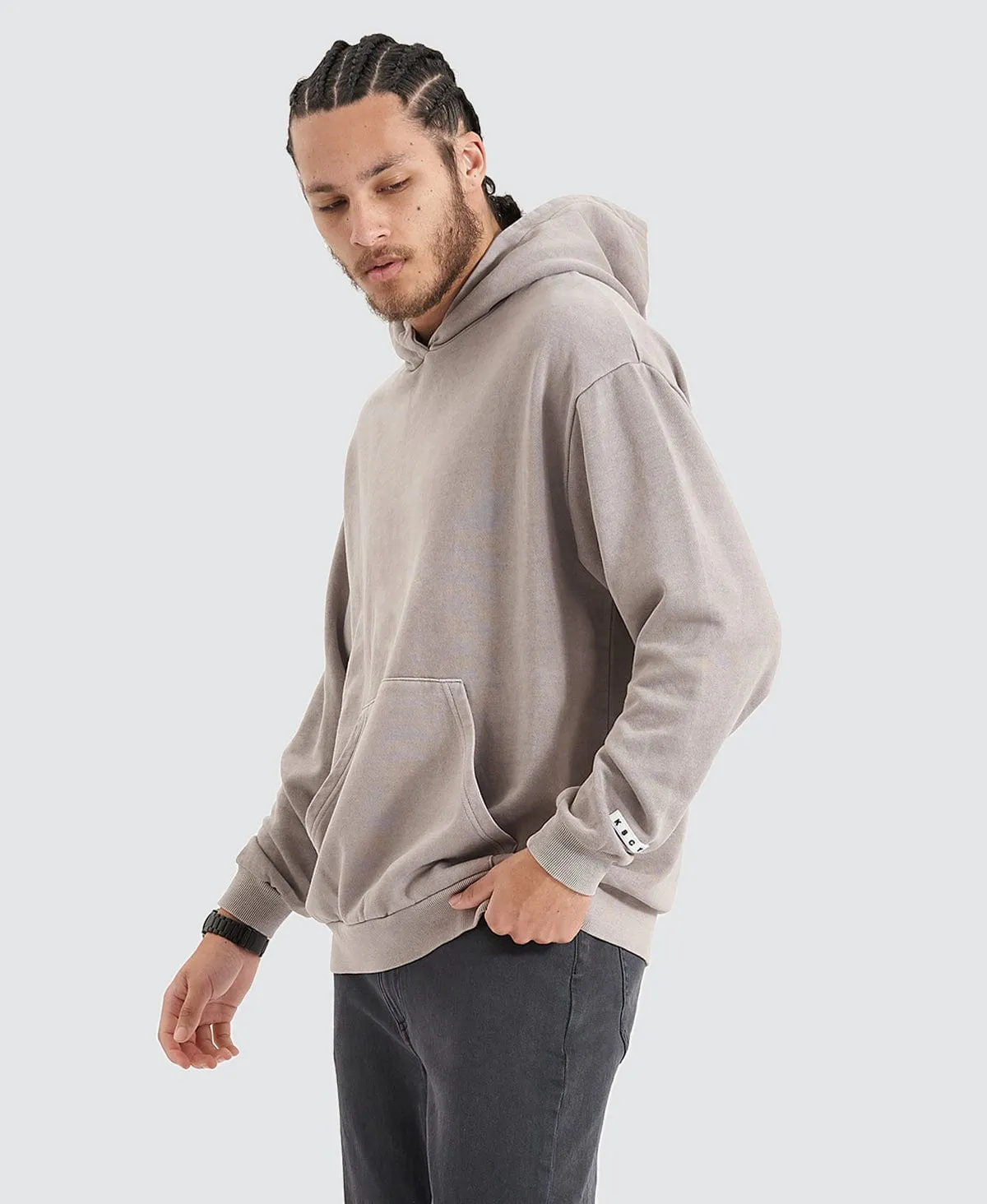 Essentials Pigment Gull Grey Hoodie sold by Neverland product image thumbnail 4