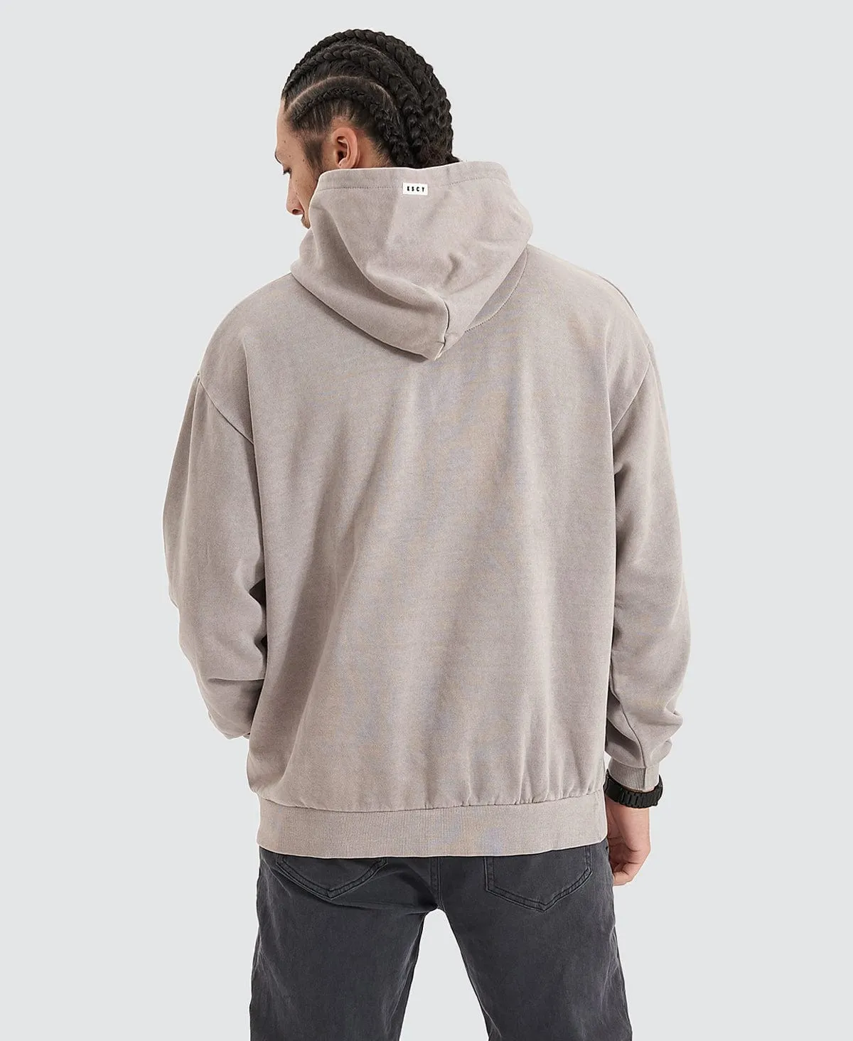 Essentials Pigment Gull Grey Hoodie sold by Neverland product image thumbnail 3