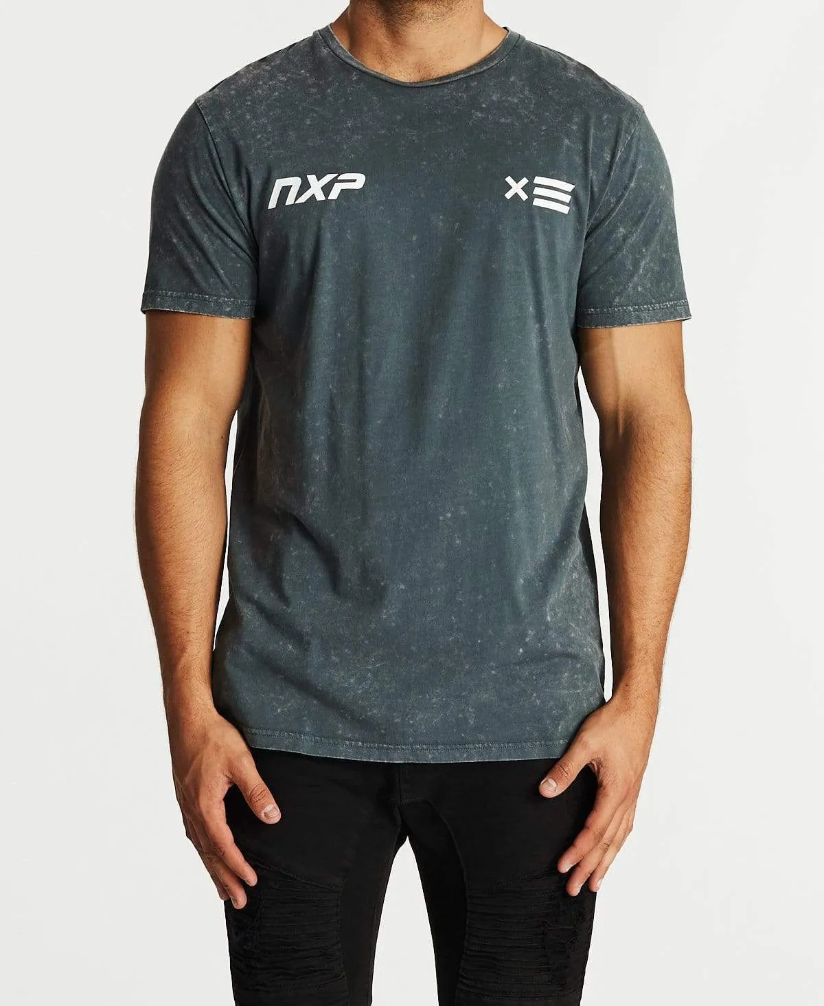 Rounded Cape Back T-Shirt Acid Charcoal sold by Neverland product image thumbnail 2