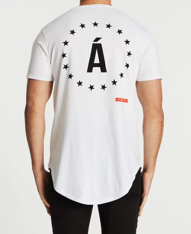 Republique Dual Curved T-Shirt White sold by Neverland