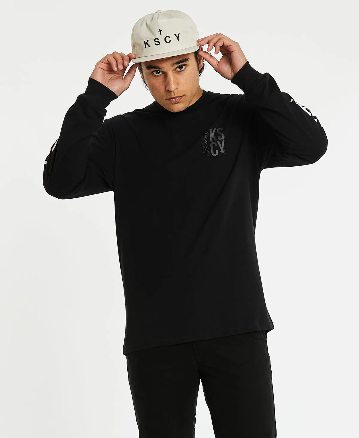 Silverdale Relaxed Long Sleeve T-Shirt Jet Black sold by Neverland product image thumbnail 2