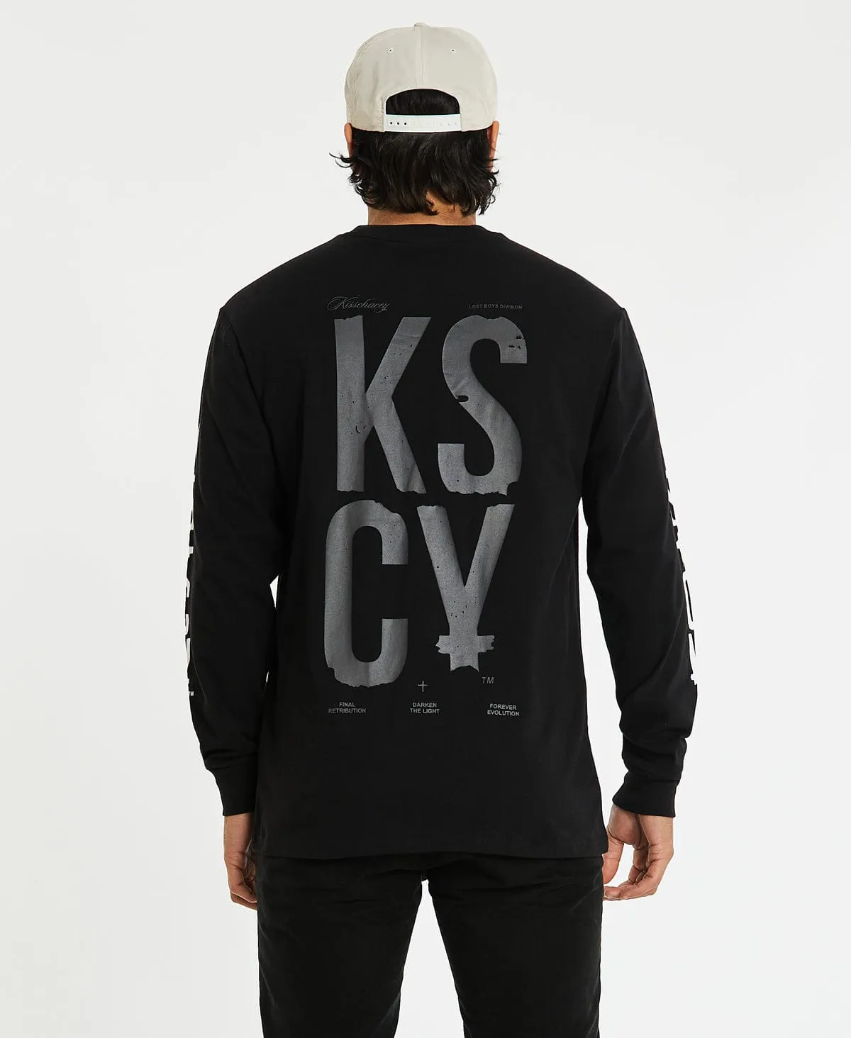 Silverdale Relaxed Long Sleeve T-Shirt Jet Black sold by Neverland product image thumbnail 5