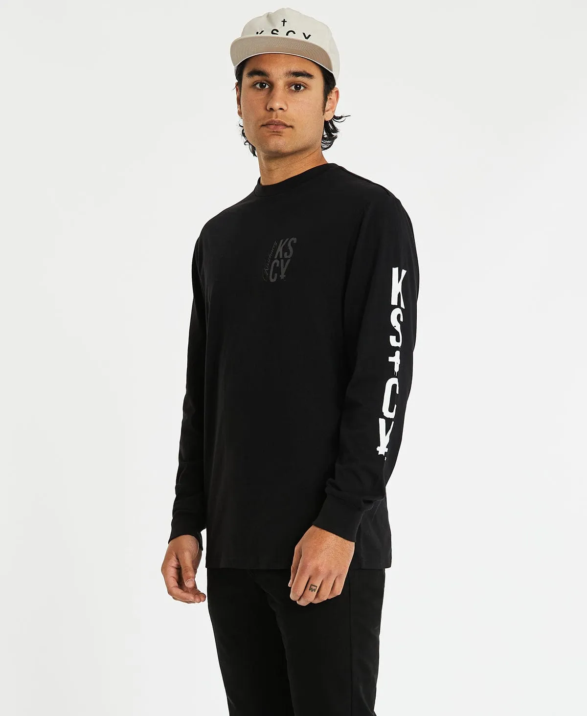 Silverdale Relaxed Long Sleeve T-Shirt Jet Black sold by Neverland product image thumbnail 4