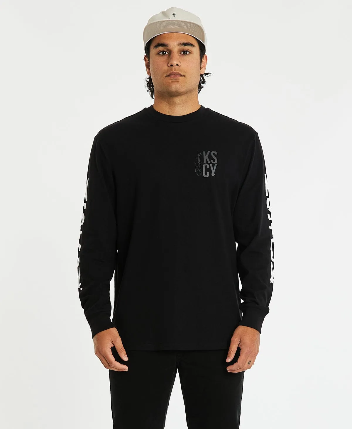Silverdale Relaxed Long Sleeve T-Shirt Jet Black sold by Neverland product image thumbnail 3