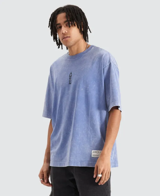 Peyrou Extra Oversized T-Shirt Acid Blue Bonnet sold by Neverland