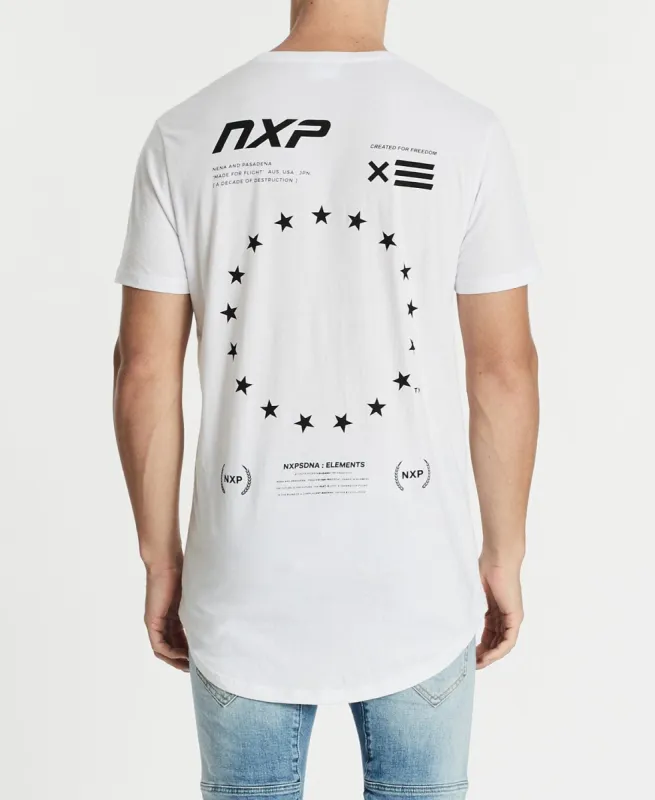 Rounded Cape Back T-Shirt White sold by Neverland