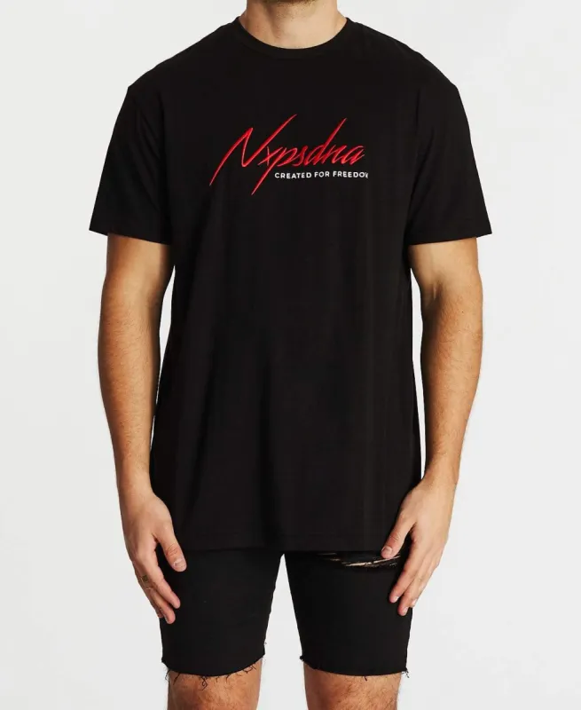 Bad Company Relaxed T-Shirt Jet Black sold by Neverland