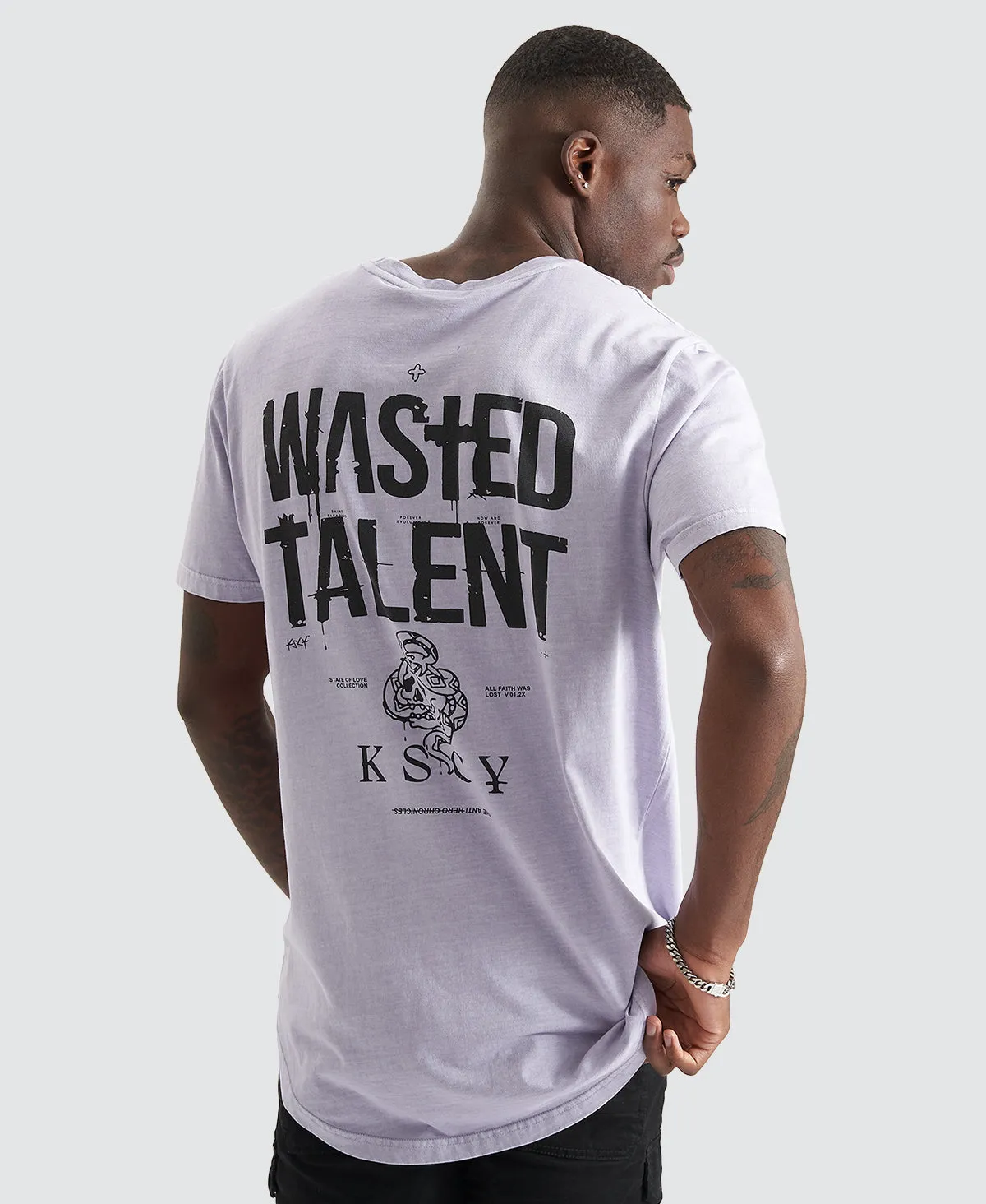 Hades Dual Curved T-Shirt Pigment Cosmic Sky sold by Neverland