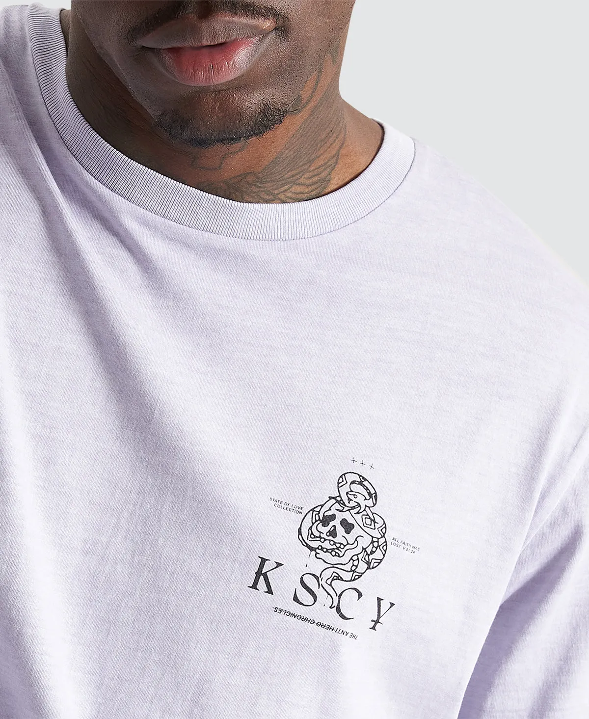 Hades Dual Curved T-Shirt Pigment Cosmic Sky sold by Neverland product image thumbnail 4