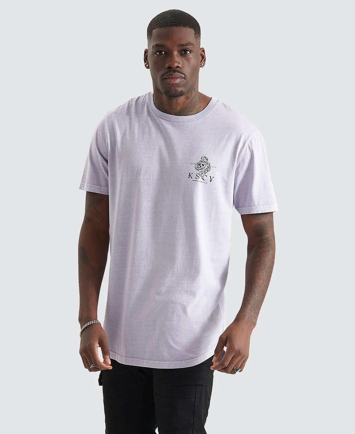 Hades Dual Curved T-Shirt Pigment Cosmic Sky sold by Neverland product image thumbnail 2