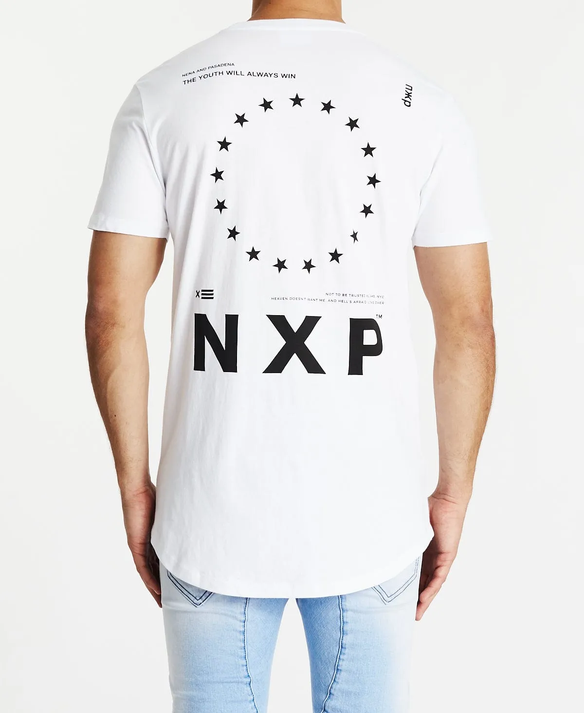 Inhibited Cape Back T-Shirt White sold by Neverland