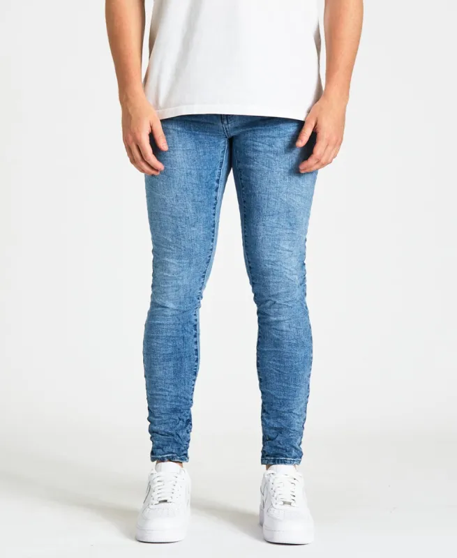 Nevada Super Skinny Fit Jean Pacific Indigo Blue sold by Neverland