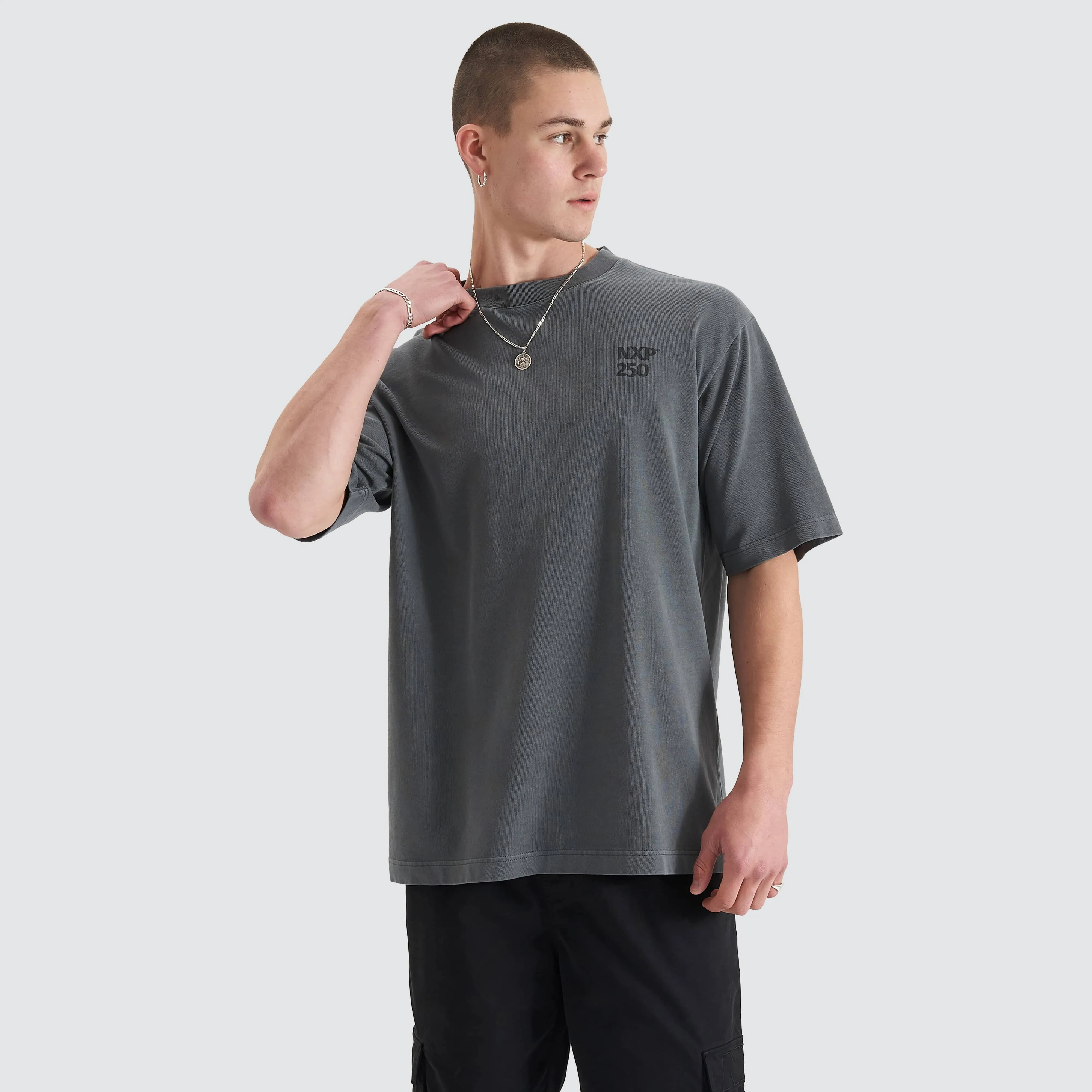 Core Line Heavy Oversized Tee Pigment Charcoal sold by Neverland product image thumbnail 5