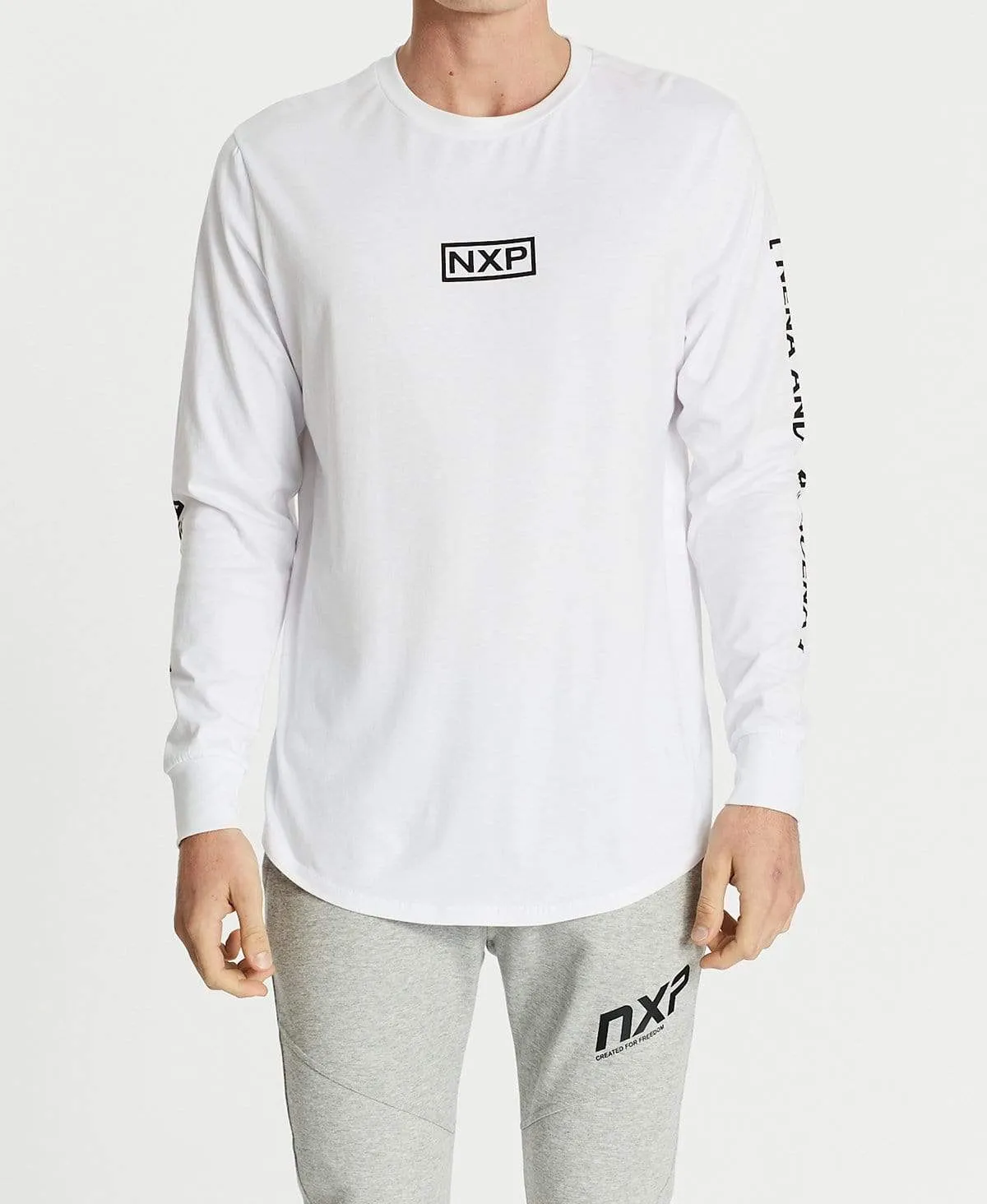 Detonate Cape Back Long Sleeve T-Shirt White sold by Neverland product image thumbnail 2