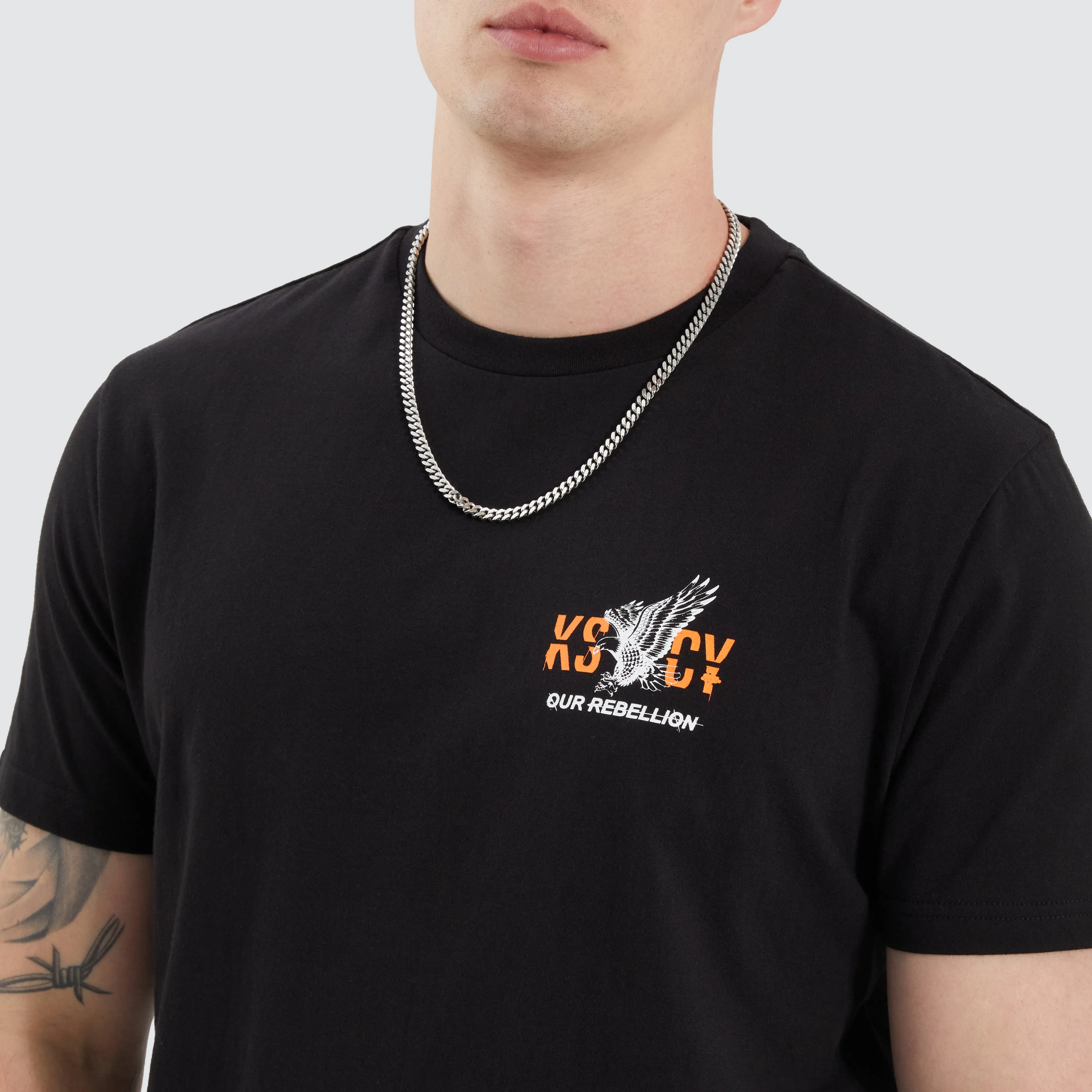 Brook Dual Curved Tee Jet Black sold by Neverland product image thumbnail 3