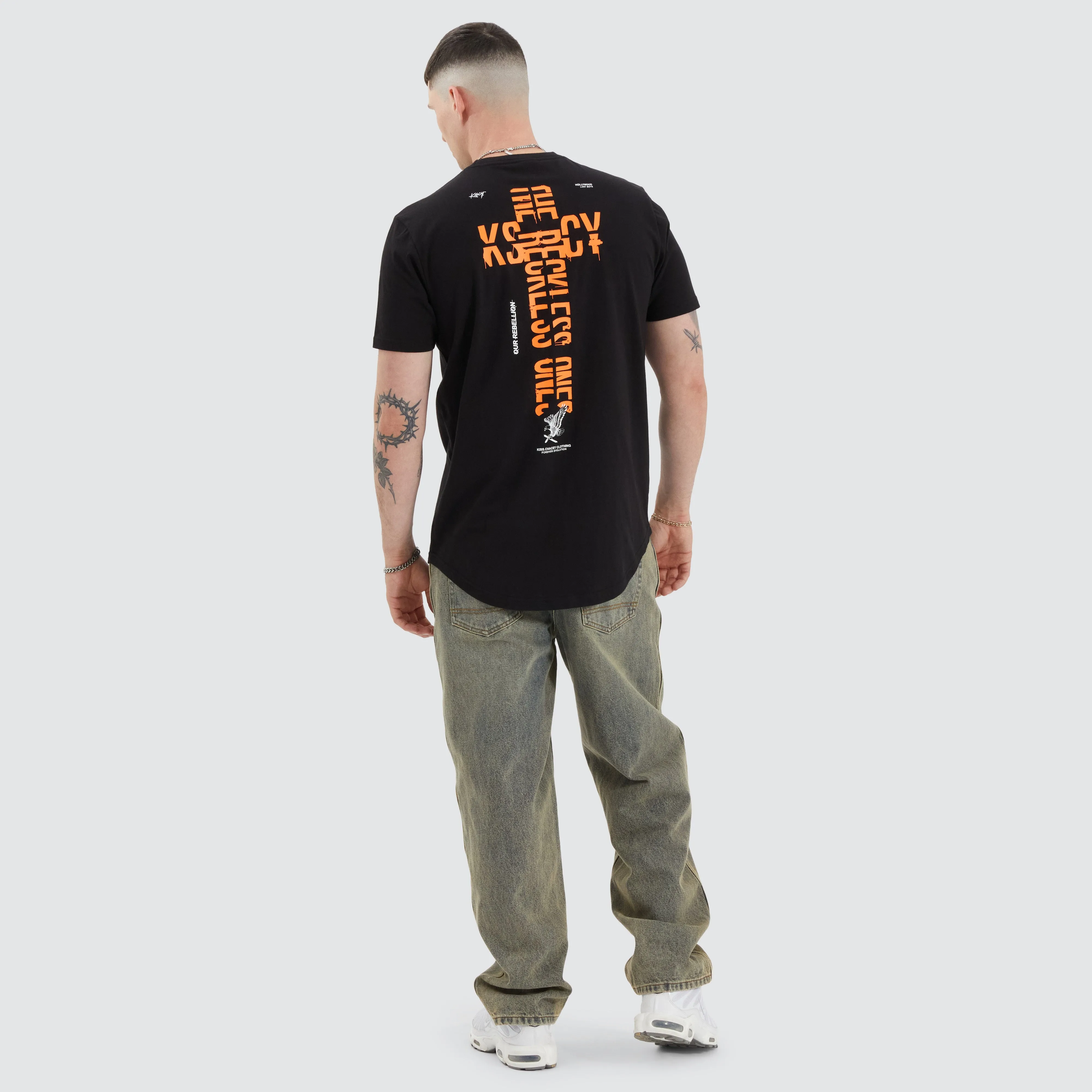 Brook Dual Curved Tee Jet Black sold by Neverland product image thumbnail 5