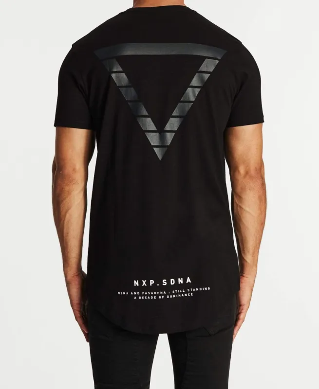 Dominate Cape Back T-Shirt Jet Black sold by Neverland