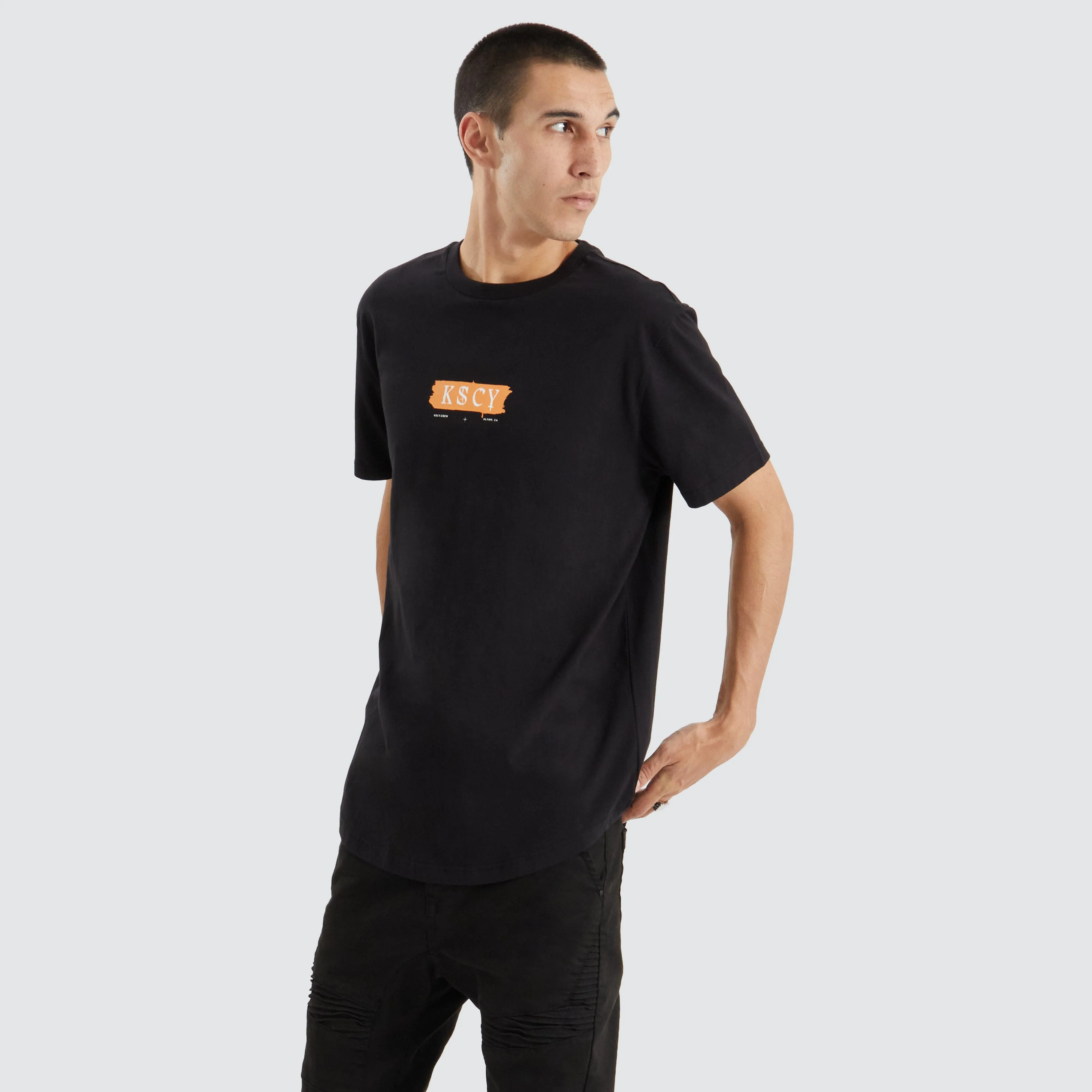 Leadville Dual Curved Tee Jet Black sold by Neverland product image thumbnail 5
