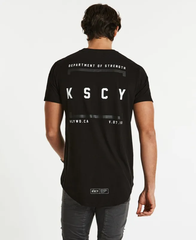 Flashing Dual Curved T-Shirt Jet Black sold by Neverland