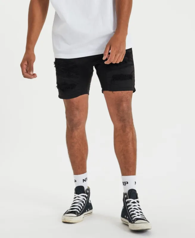 Hell Cat Shorts Jet Black sold by Neverland