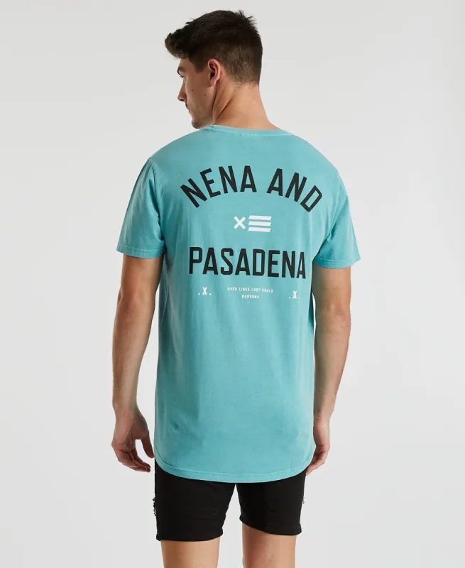 Skyfall Cape Back T-Shirt Pigment Aqua Green sold by Neverland