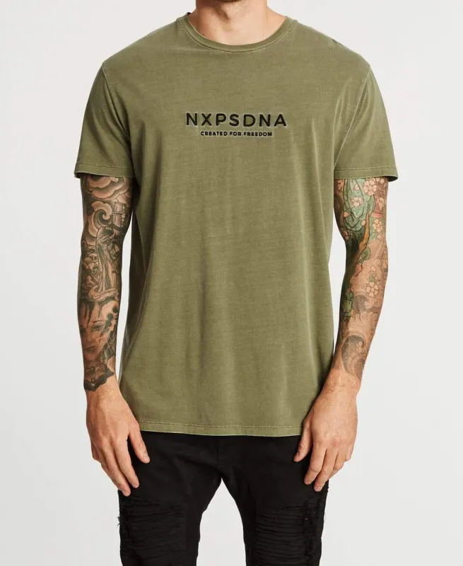 Remington Scoop Back T-Shirt Pigment Khaki sold by Neverland