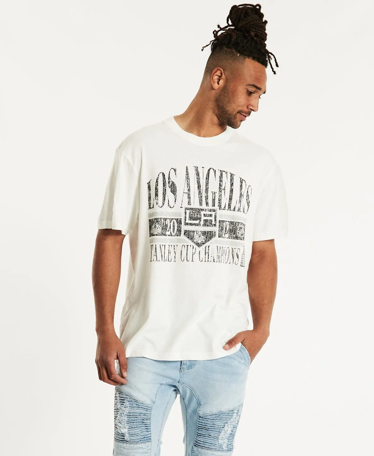 Los Angeles Arch T-Shirt Optic White sold by Neverland
