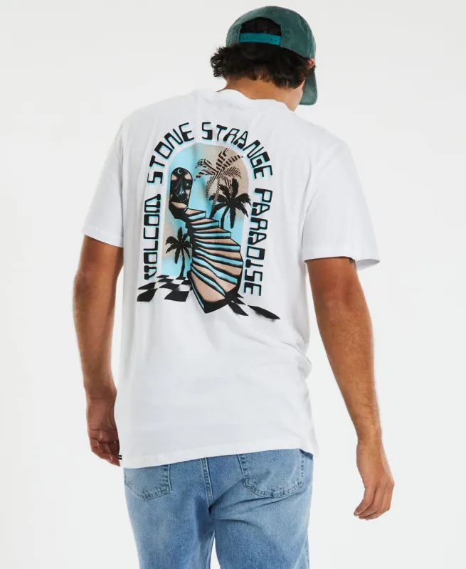 Mysto Stairs T-Shirt White sold by Neverland