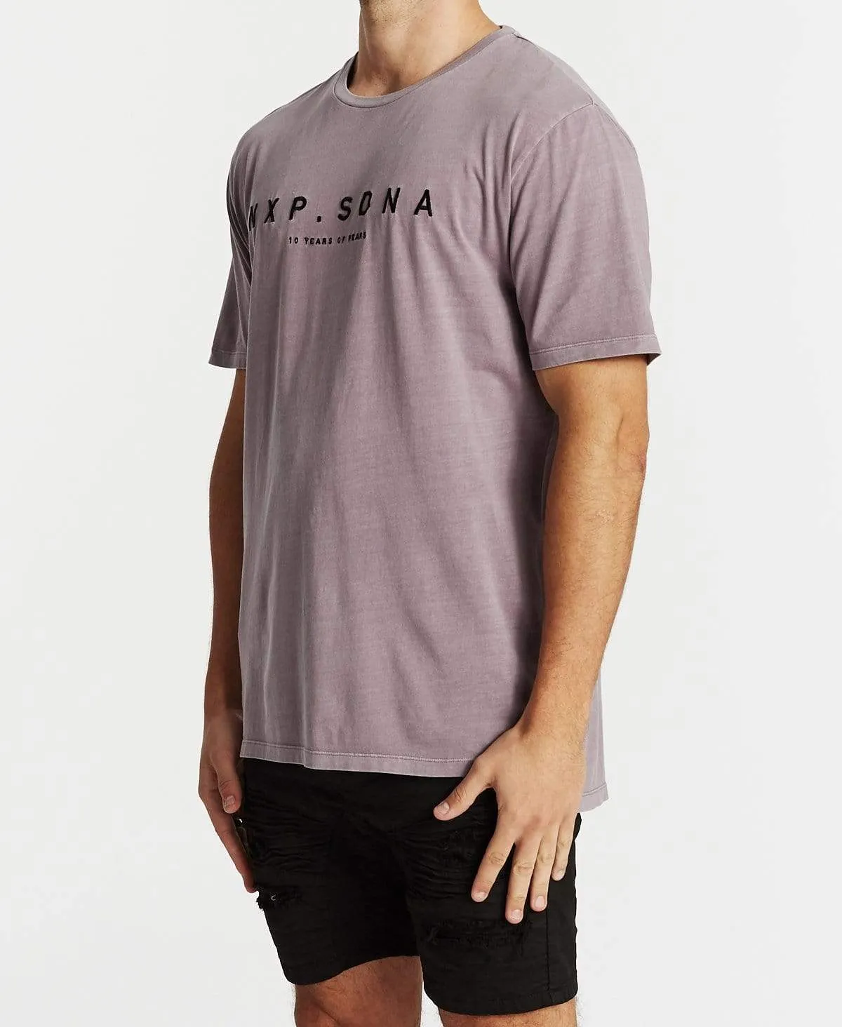 Behaviour Step Hem T-Shirt Pigment Lilac sold by Neverland product image thumbnail 3