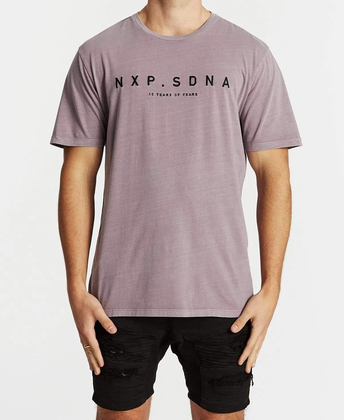 Behaviour Step Hem T-Shirt Pigment Lilac sold by Neverland