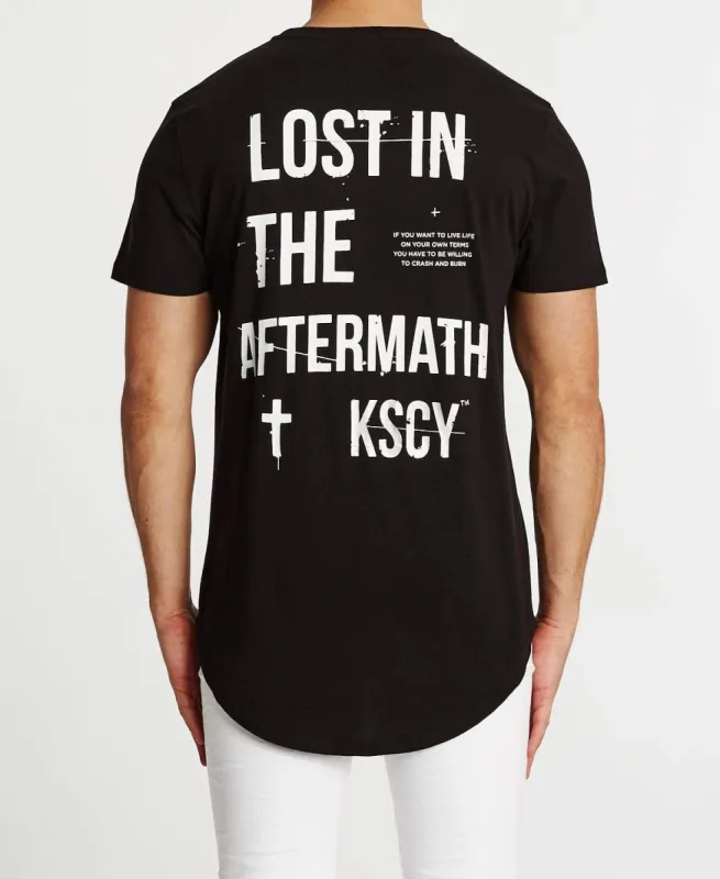 Hiatus Dual Curved T-Shirt Jet Black sold by Neverland