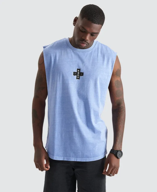 Yardena Dual Curved Muscle Tee Pigment Lavender sold by Neverland