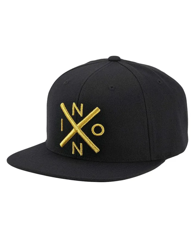 Exchange Snapback Hat Black/Gold sold by Neverland