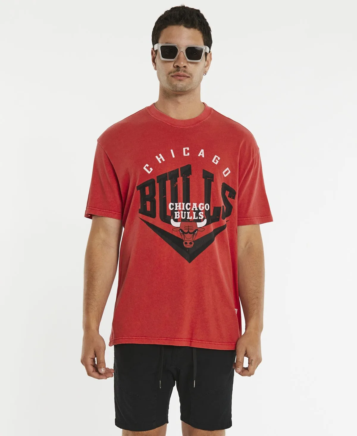 Beveled Bulls T-Shirt Faded Red sold by Neverland product image thumbnail 3