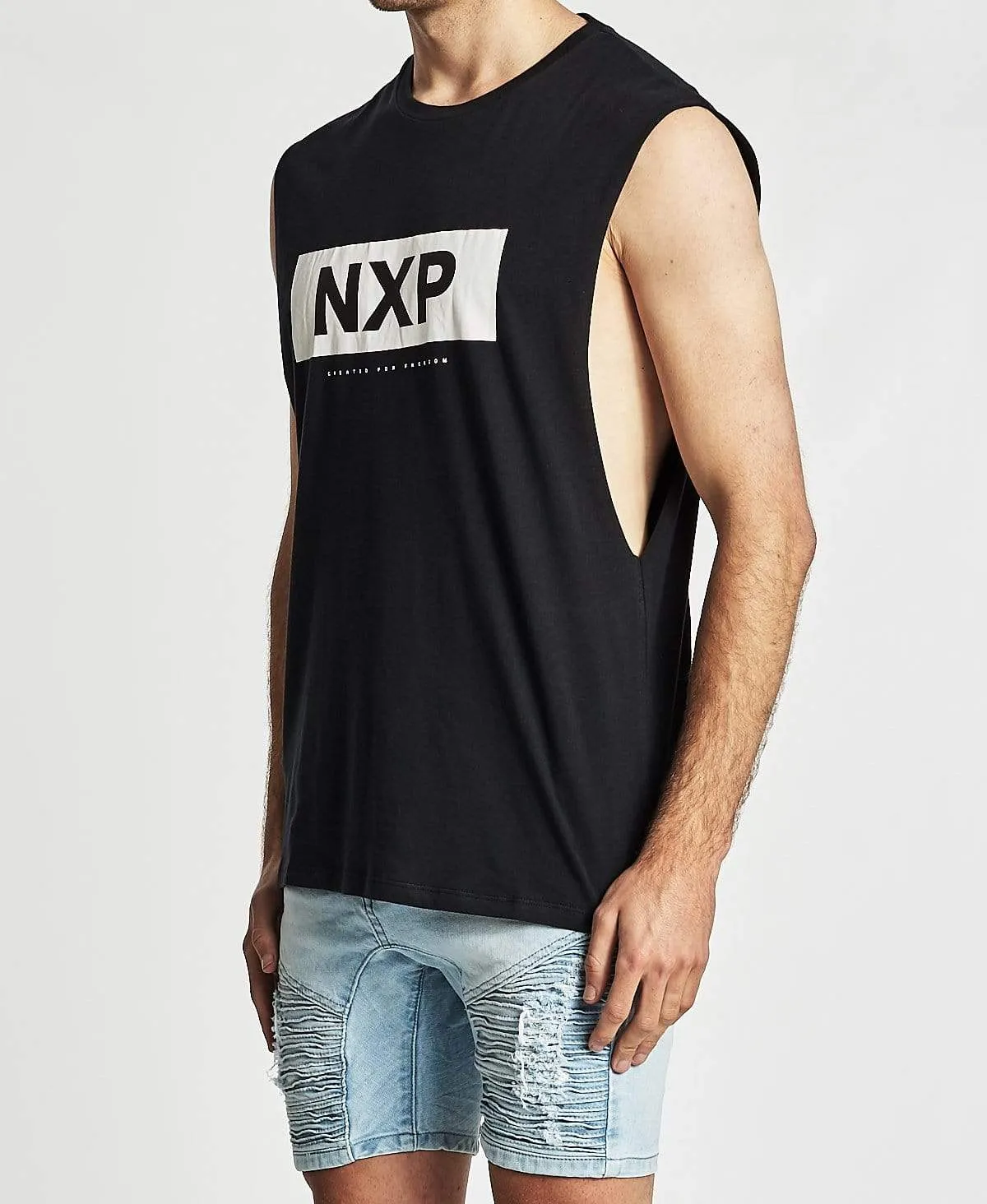Formula Scoop Back Muscle Tee Graphite sold by Neverland product image thumbnail 3