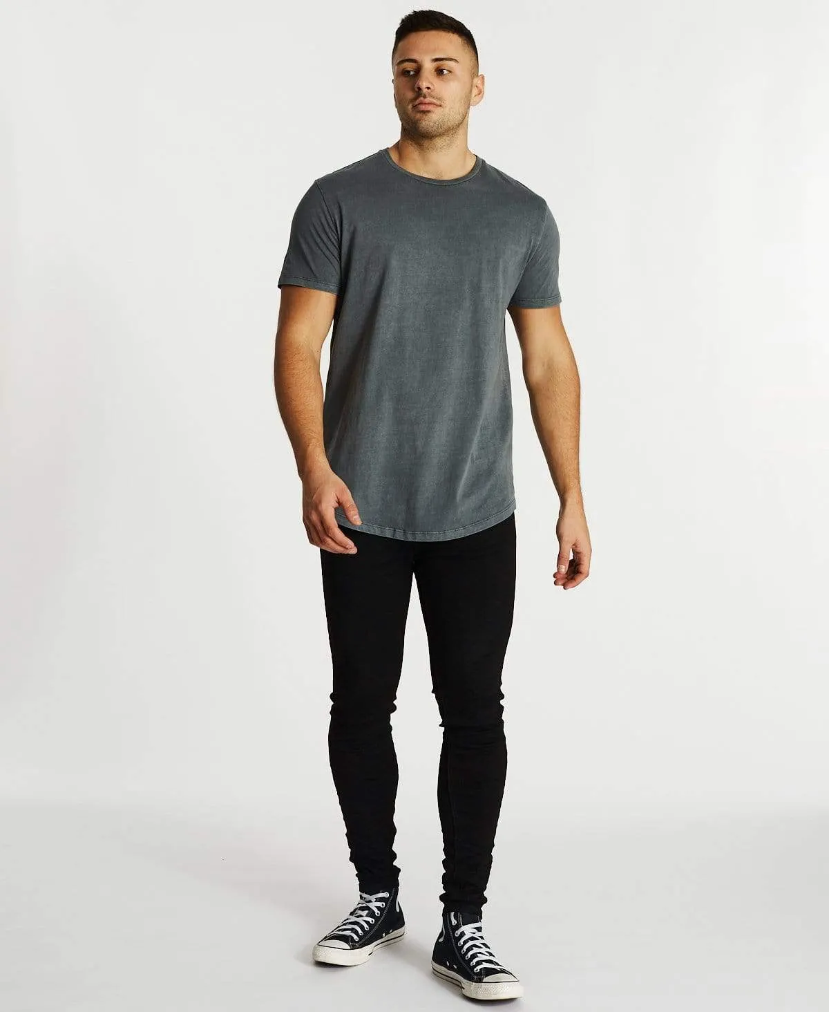 Higher Baseball T-Shirt Pigment Steel Grey sold by Neverland product image thumbnail 4